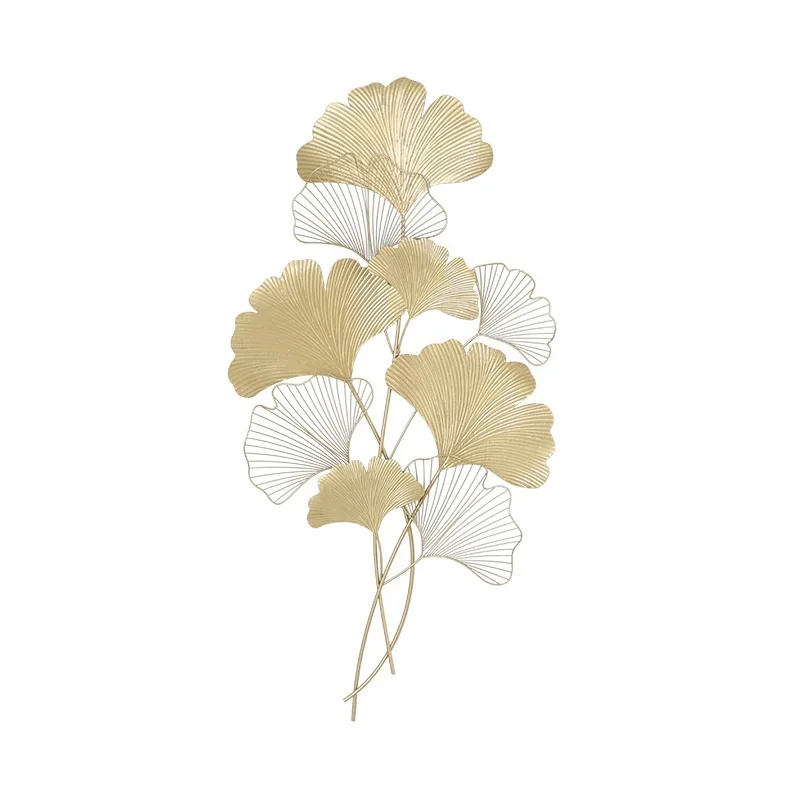 Креативные металлические настенные подвески в китайском стиле Ginkgo Biloba для домашнего декора