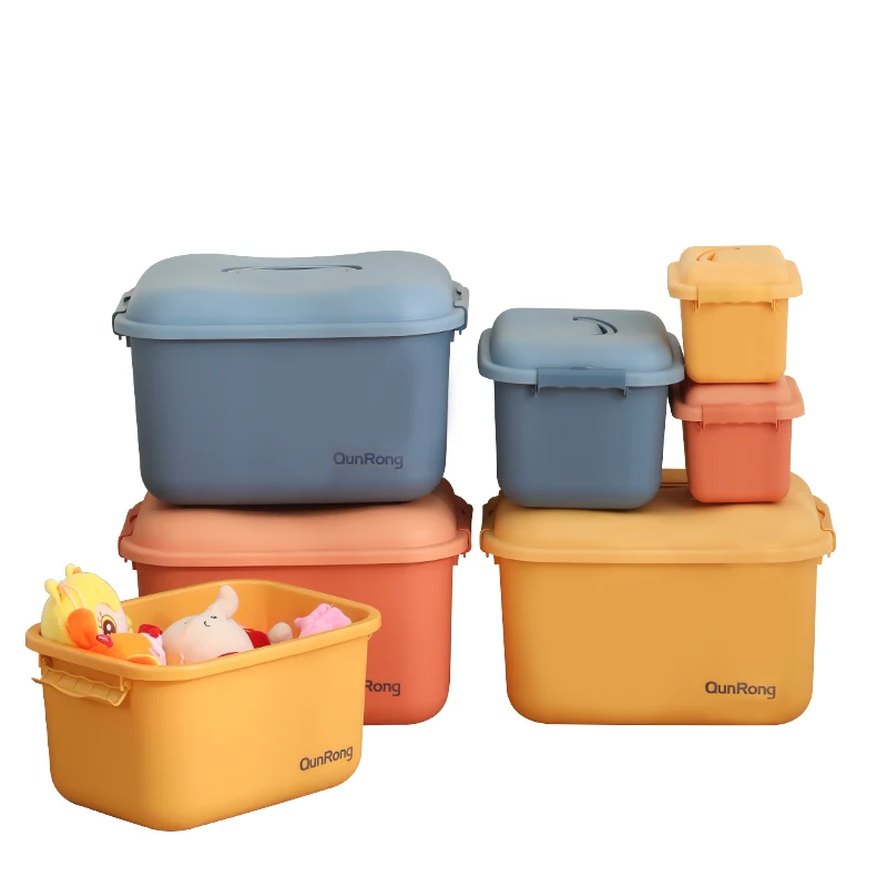 2L Portable Sundries Tool Medicine Storage Organizer Multifunction Kid Clothes Toys Plastic Storage Box