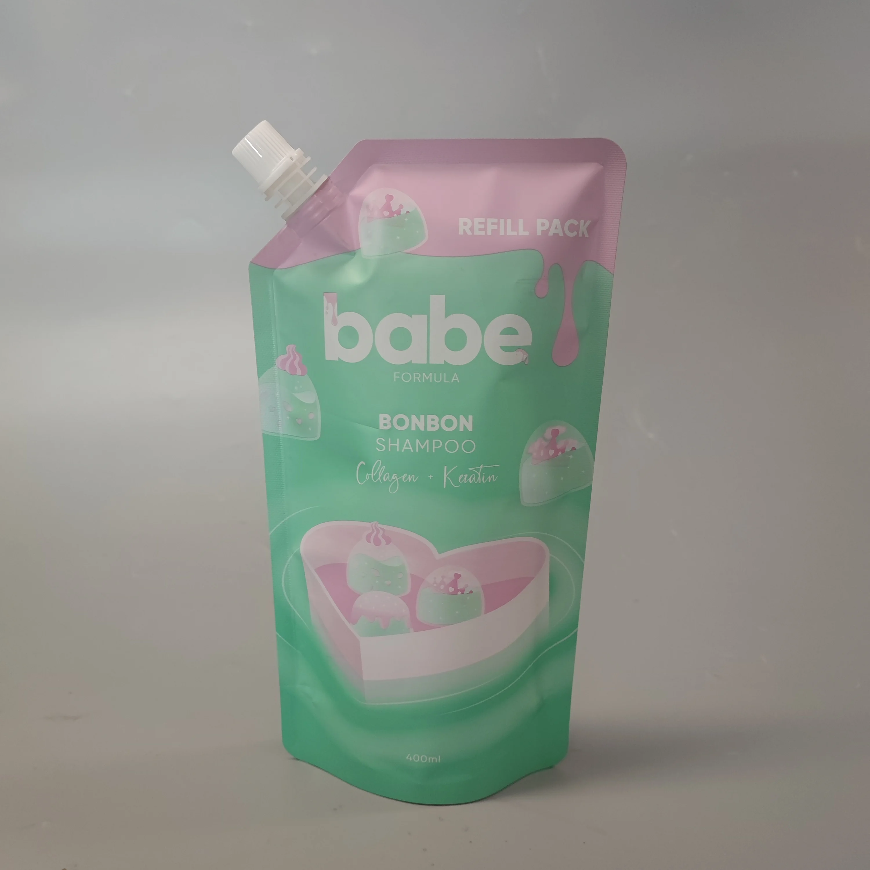 Custom 200ml spout pouch 300ml  transparent clear spouted pouch alcohol Liquor Juice Drink Bag with Nozzle juice pouch