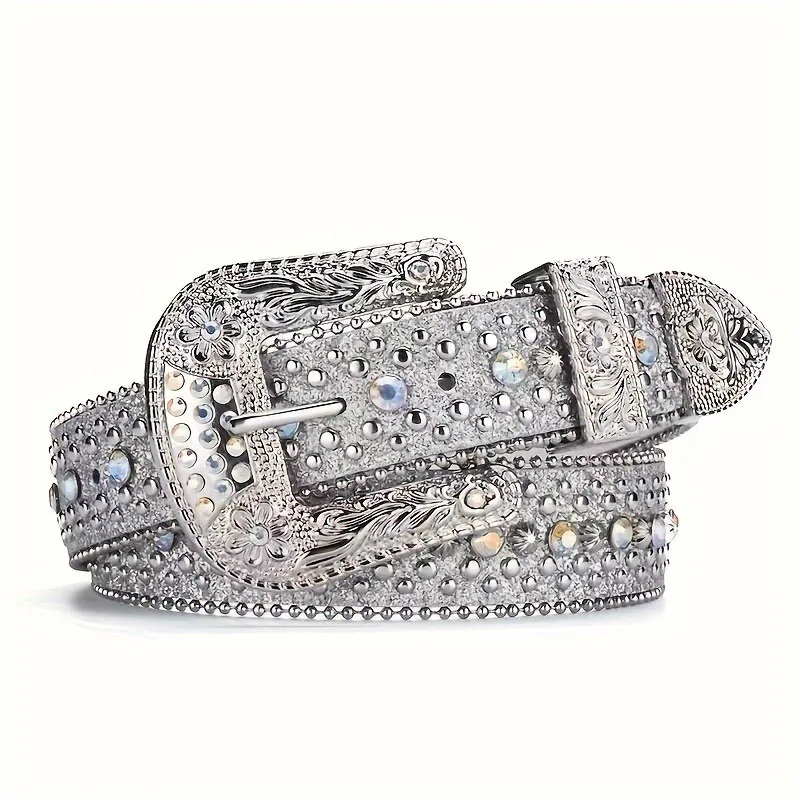 Western Cowboy Rhinestone Belt Bb Simon Diamond Belt Bling Bling Diamond Belt