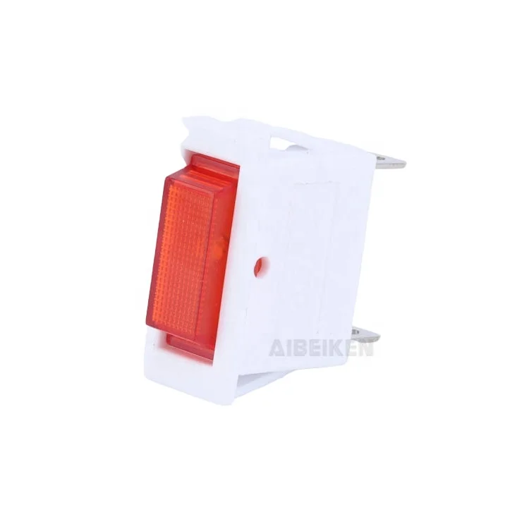 Square head shape yellow 12v 24v 220v 110v plastic high quality signal light pilot lamp led indicator light with pins