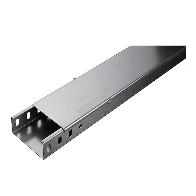Powder Coated slotted steel cable trunking size,cable trunking price