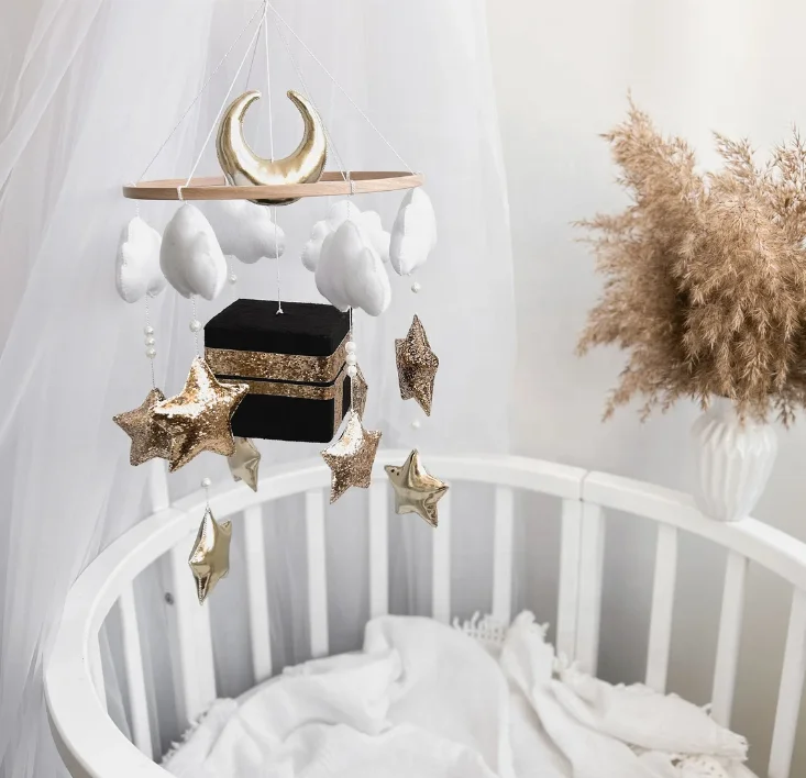 Islamic baby mobile Kaaba crib mobile  newborn Islamic Baby Kaaba gift