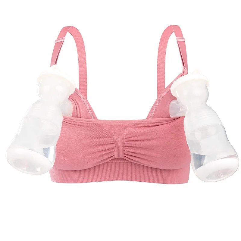 Ready to Ship Plus Size Manufacturer Nursing Seamless Breathable Breast Feeding Bras For Maternity Moms