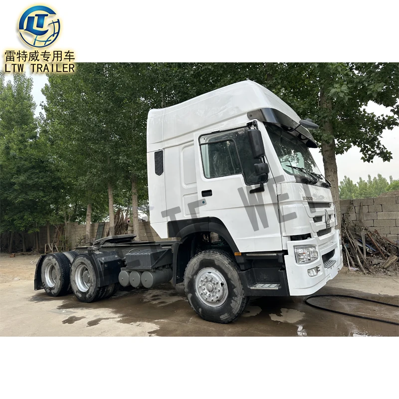 Sinotruk Howo 420 л.с. 371hp 6x4 6x6 euro2 головка прицепа дизельного двигателя б/у тягачи для продажи
