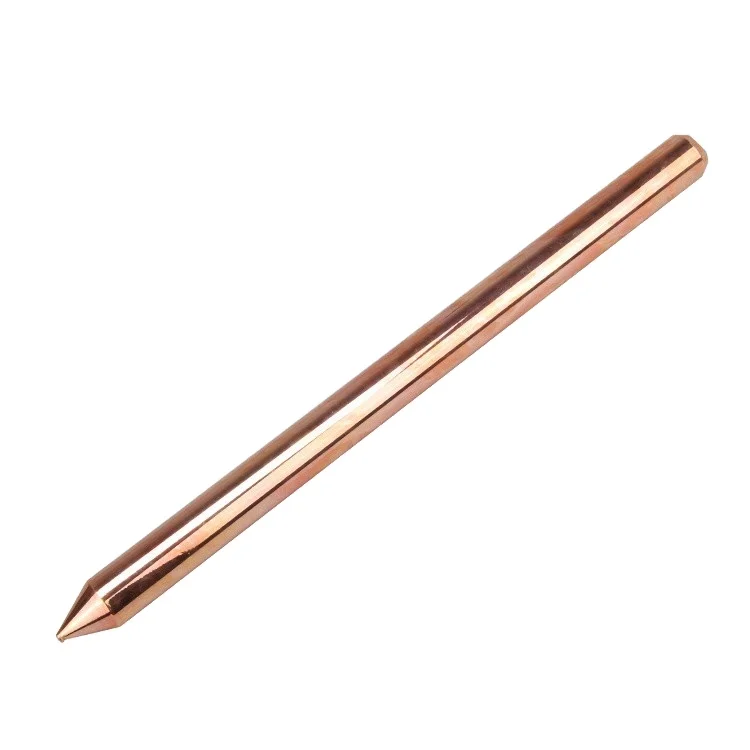 high conductivity Electrical Copper Earth bars Copper bonded earth rods For Earthing System