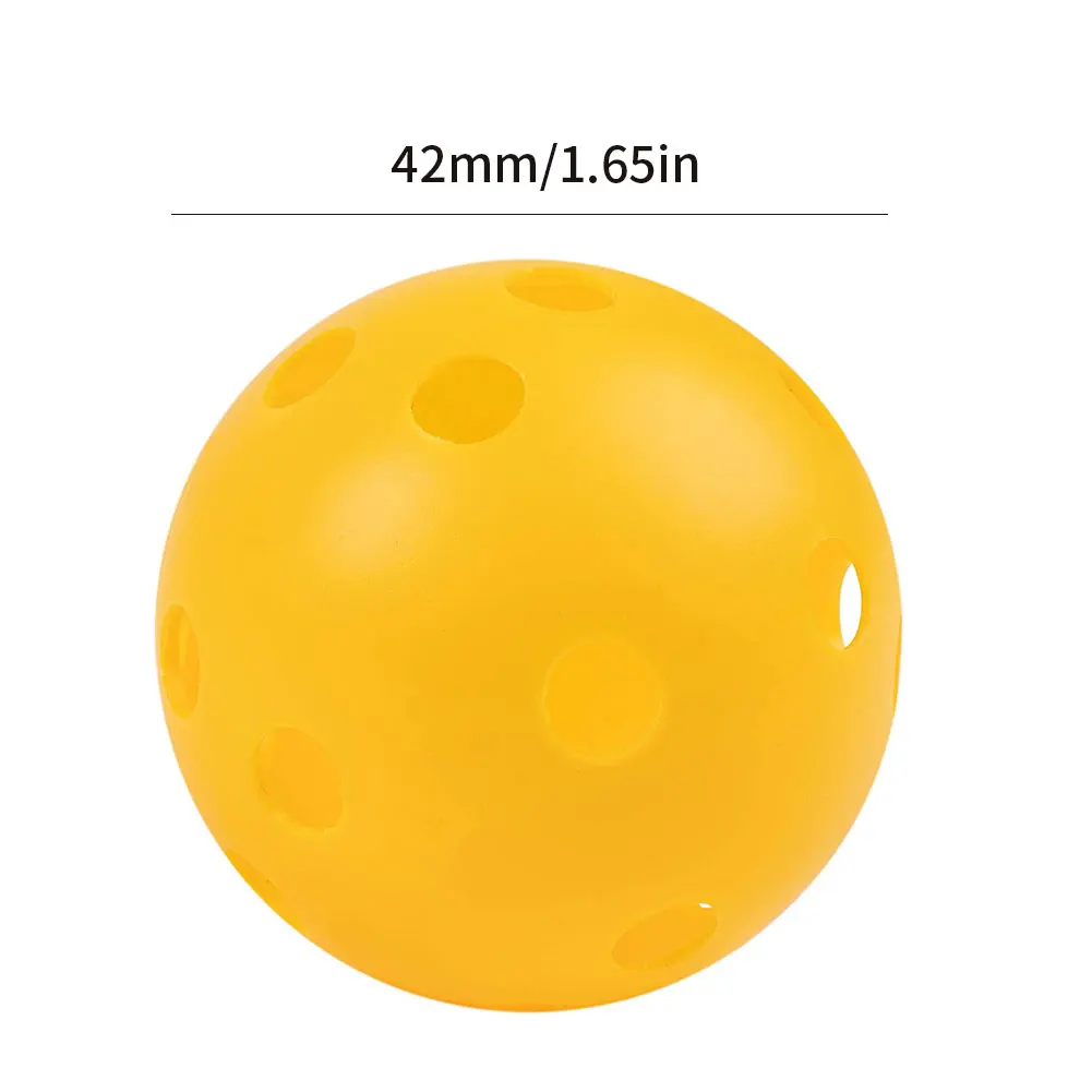 Durable  outdoor professional game  pickleball balls 40 holes plastic logo color custom pickleball balls