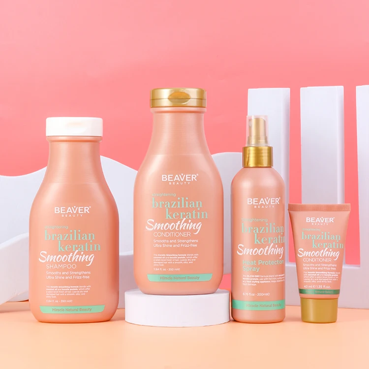 Beaver Vegan Sulphate Free Shampoo Conditioner Organic Hair Treatment Set Keratin Hair Shampoo