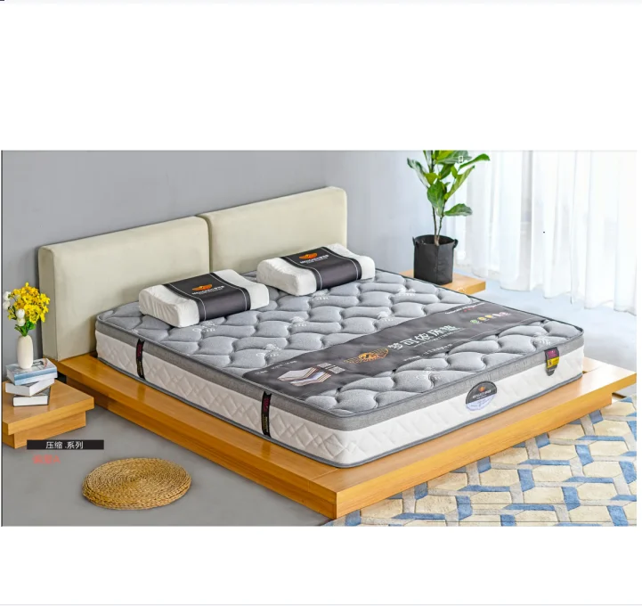 knitted fabric high quality multi layers memory foam pocket spring mattress compressed and rolled up in carton small cbmmattress