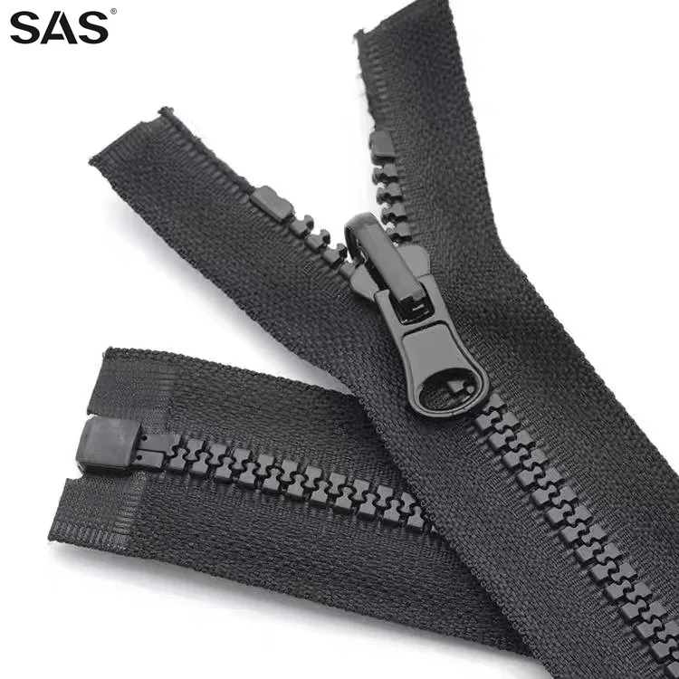 Аксессуары для SAS Zip 5 #8 # fermeture eclair Puller с открытым концом застежка-молния логотипом цвет черный тент пластиковая смола