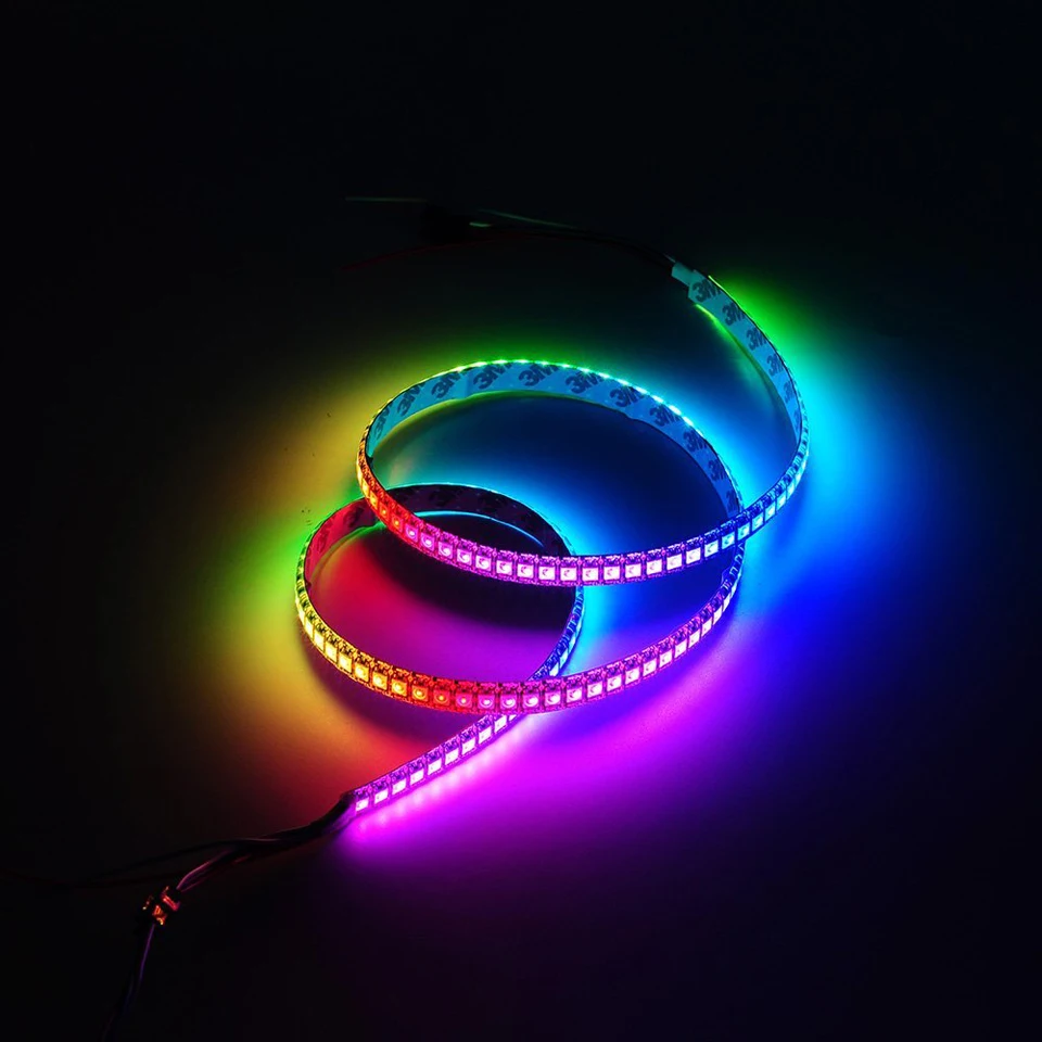Ws2811 Ws2815 5050 Addressable RGB Led Strip RGB WS2812 144 Led Pixel Strip UL Certificate 60/96/144 LED