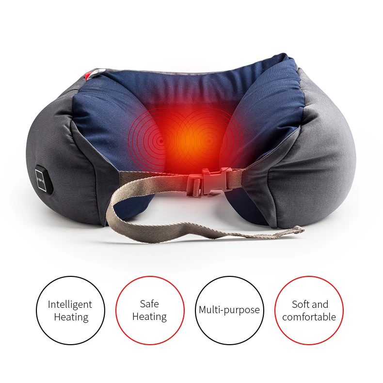 
Promotion U Shaped Neck Pillows Folding Personalized USB Heated Neck Travel Pillow 