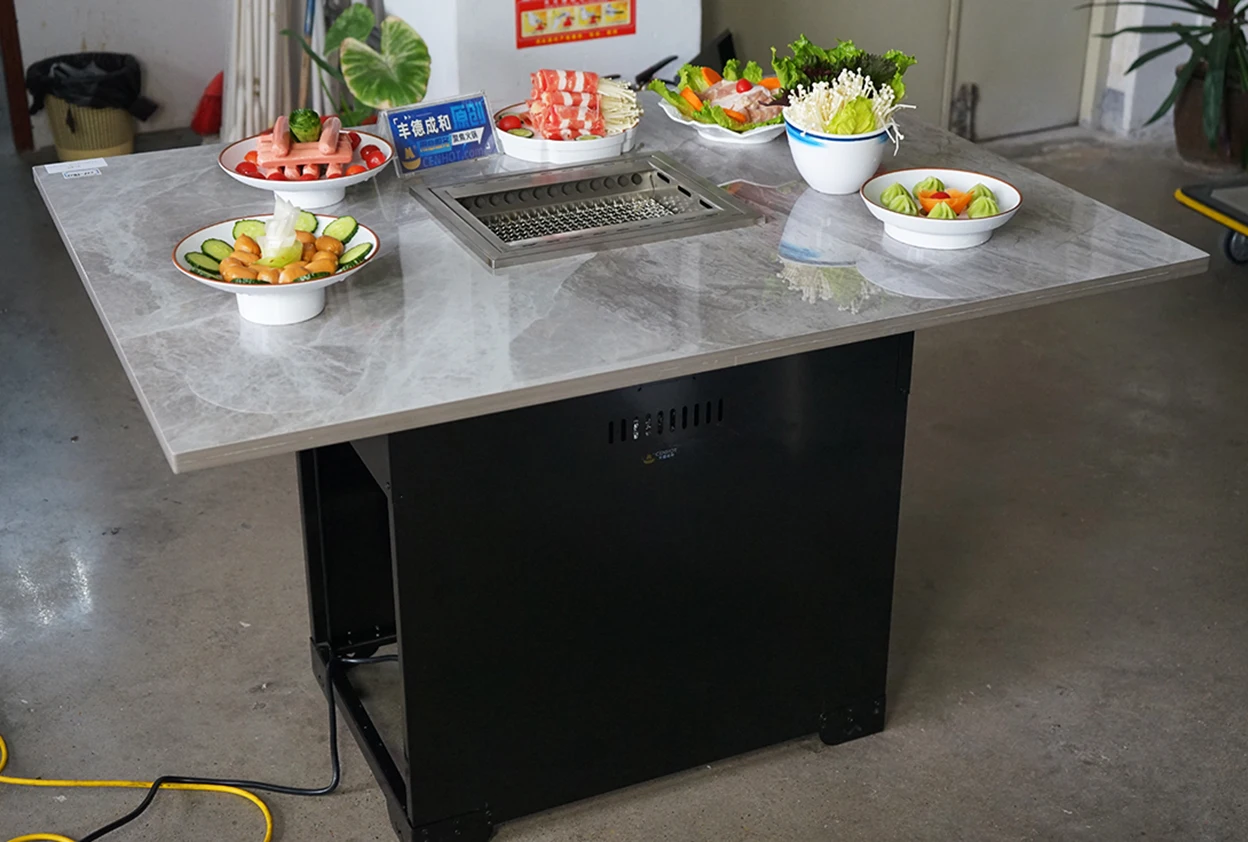 CENHOT Small Indoor Smokeless Grill Single-person Mini Korean BBQ Grill Restaurant