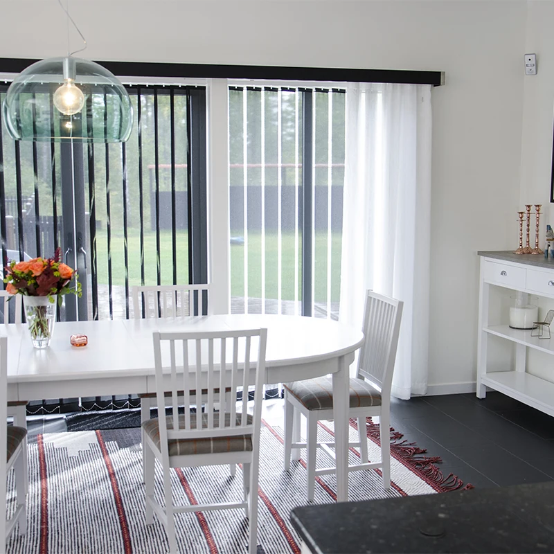 Hot seal windows customized 89mm slat vertical blinds wholesale