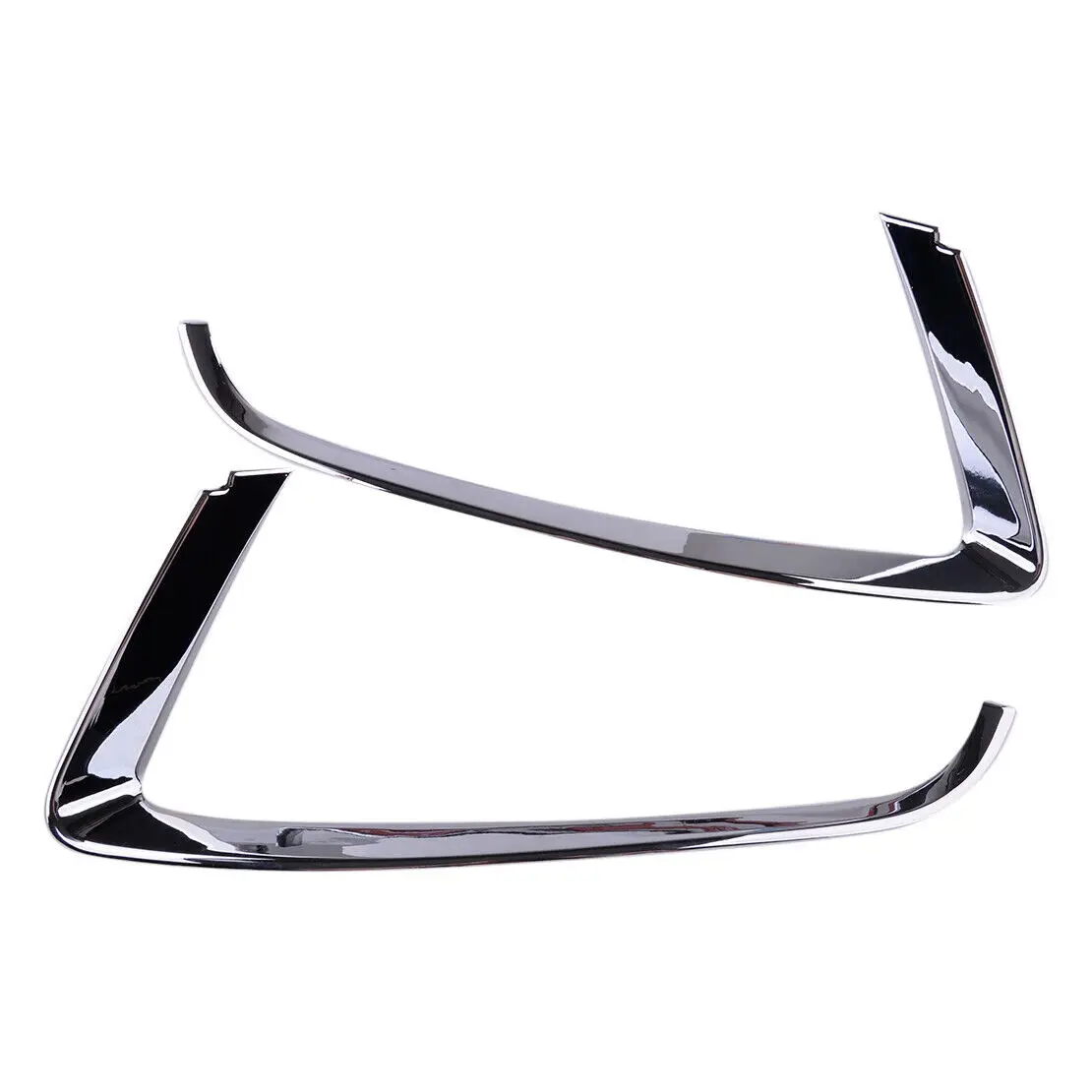 MUSUHA  For Jeep Compass 2011 2012 2013 2014 2015 2016 Head Lamp Bezel Chrome OEM