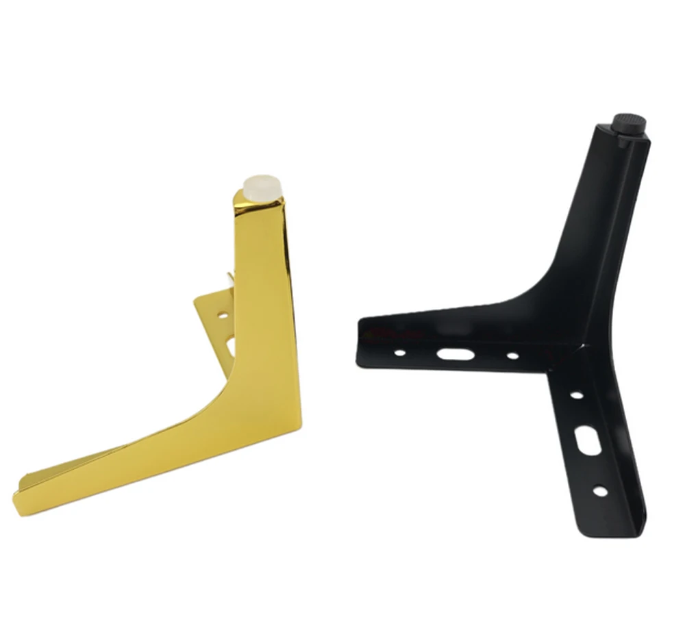 Metal Golden Furniture Accessories Legs Modern Triangle Y-Shaped Sofa Legs With 130mm High For Sofa