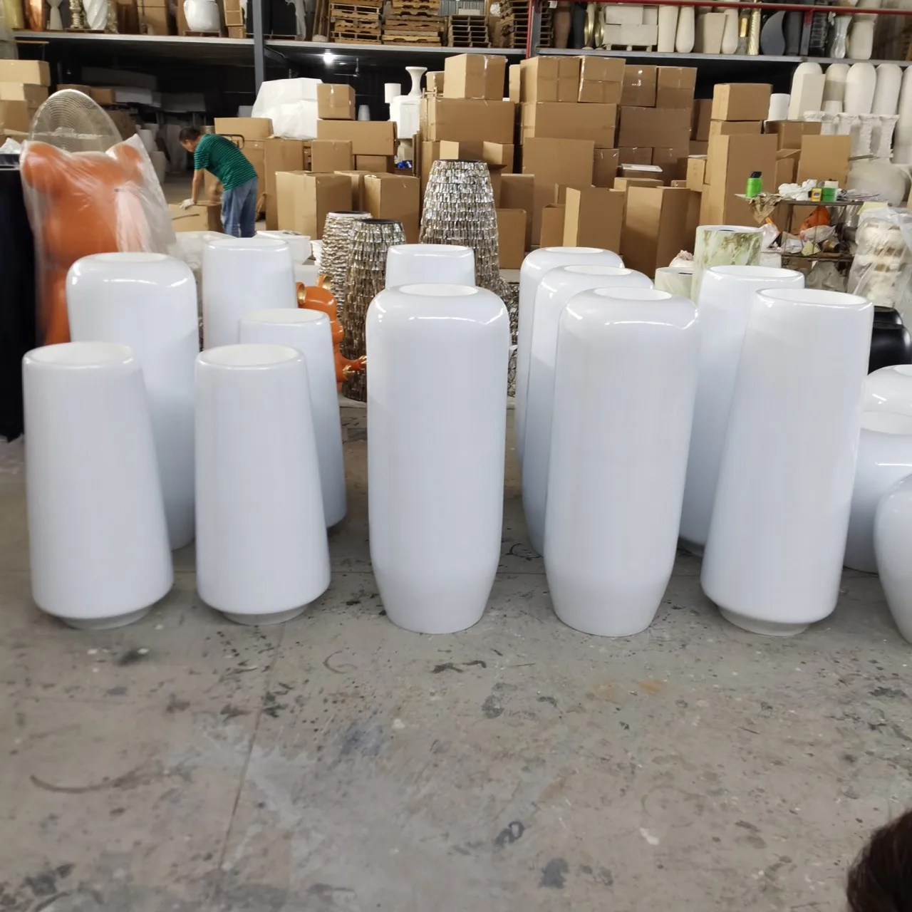 Custom Nordic ins modern decorative planter, home accessories decoration vase set, big tall planter flower pot vases