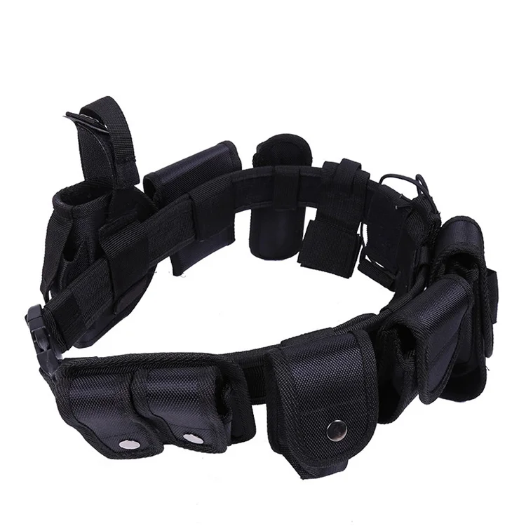 
Custom 1680D Oxford Cloth PP Webbing 10 Sets Kit Multi-functional Special Duty Police Security Guard Belt Military Tactical 