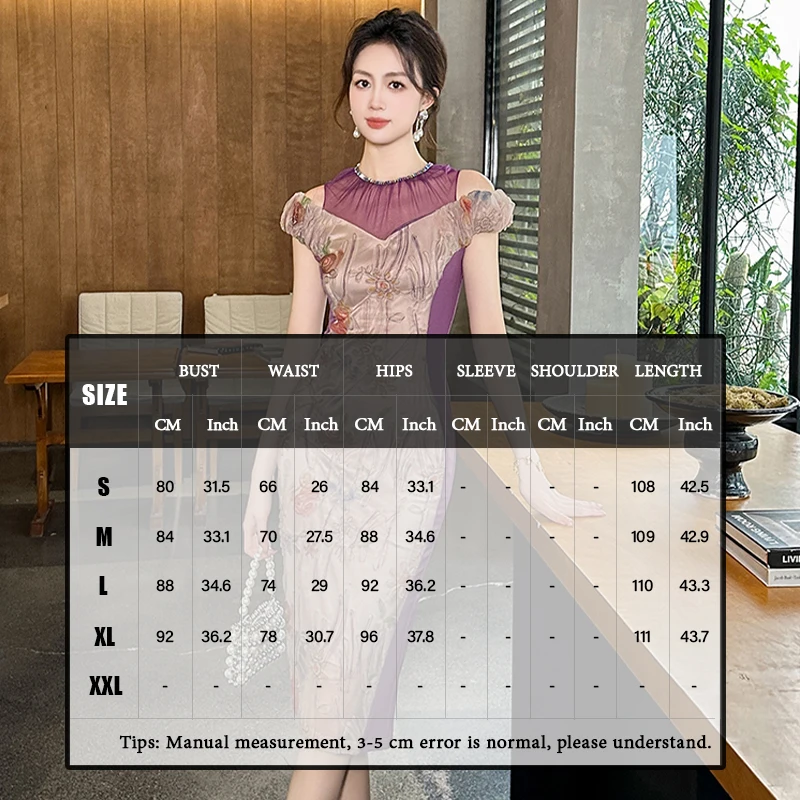 ZYHT 10707 Light Purple Off Shoulder Patchwork Floral Printed Short Sleeve Woman Dresses Elegant Street Summer Dress