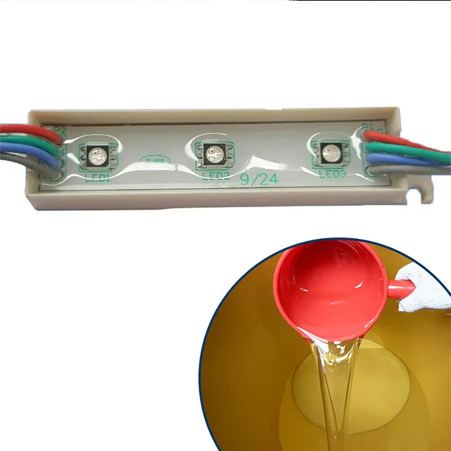 Heat conducting potting sealant silicone rubber rtv silicone clear liquid for box