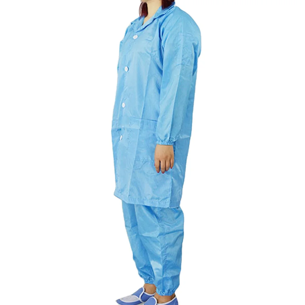 High Quality Waterproof Microporous SMS SF Lab Coat With Knitted Cuff Uniform