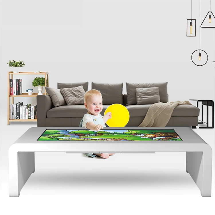 55 Inch Smart Wheels Move Interactive Multi Touch Table Touch Screen Game Table