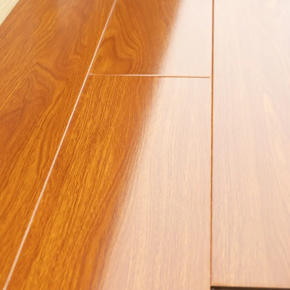 German technology E1 mdf hdf red black core 7mm 8.3mm 10mm 12mm white super glossy waterproof high gloss laminate flooring