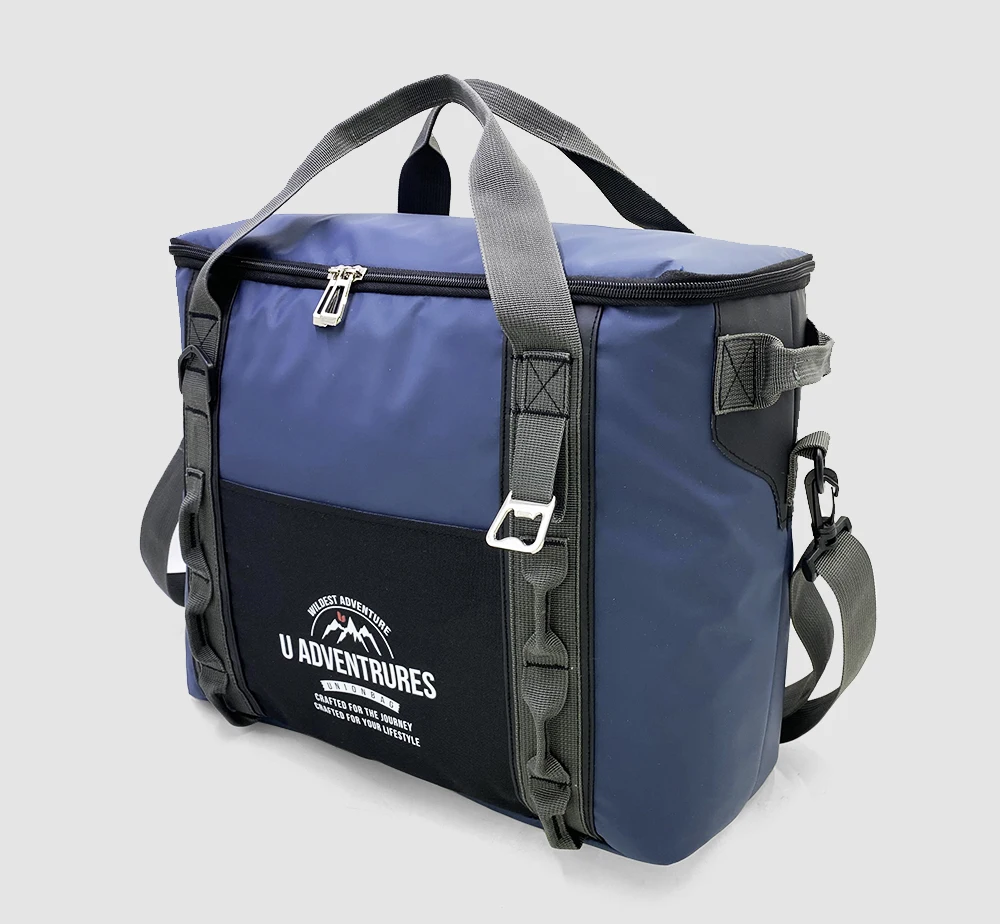 Tarpaulin PVC Leakproof Picnic Insulin Cooler Bag Portable Wholesale Large Cooler Lunch Bag For Outdoor Wine