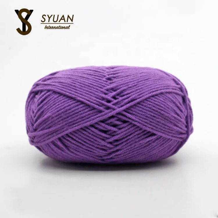 
Free Samples Hand Knitting Wholesale Sell Knit 100% 12S/4 Combed Baby Milk Cotton Crochet Yarn Ball Of Yarn 