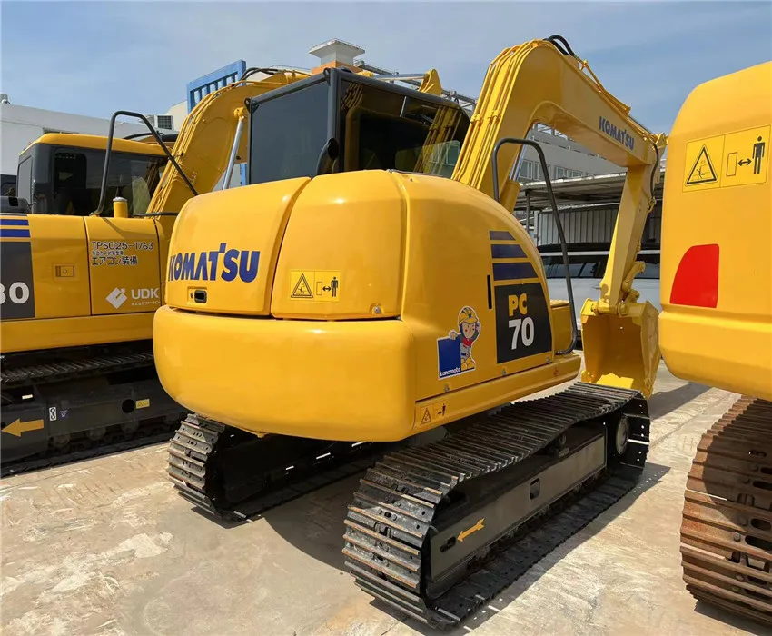 second hand used komatsu crawler excavator pc70 in good condition