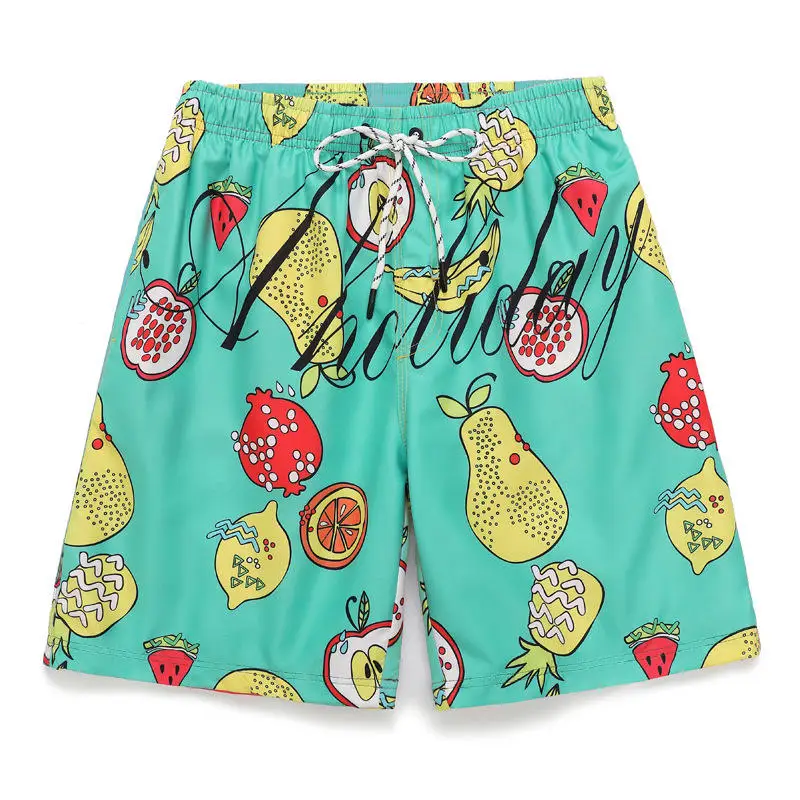 Custom Logo Mens Swimming Beach Printed Shorts Sport Running Shorts