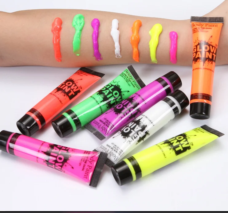 
face paint UV Glow black light Face and Body Paint with good sale and service for hallowmas  (62298058072)