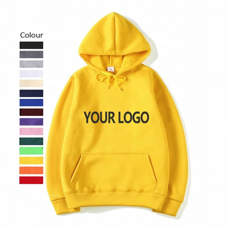 Oversized fleece hiphop mens sweatshirts blank hoodies custom logo clothing manufacturers
