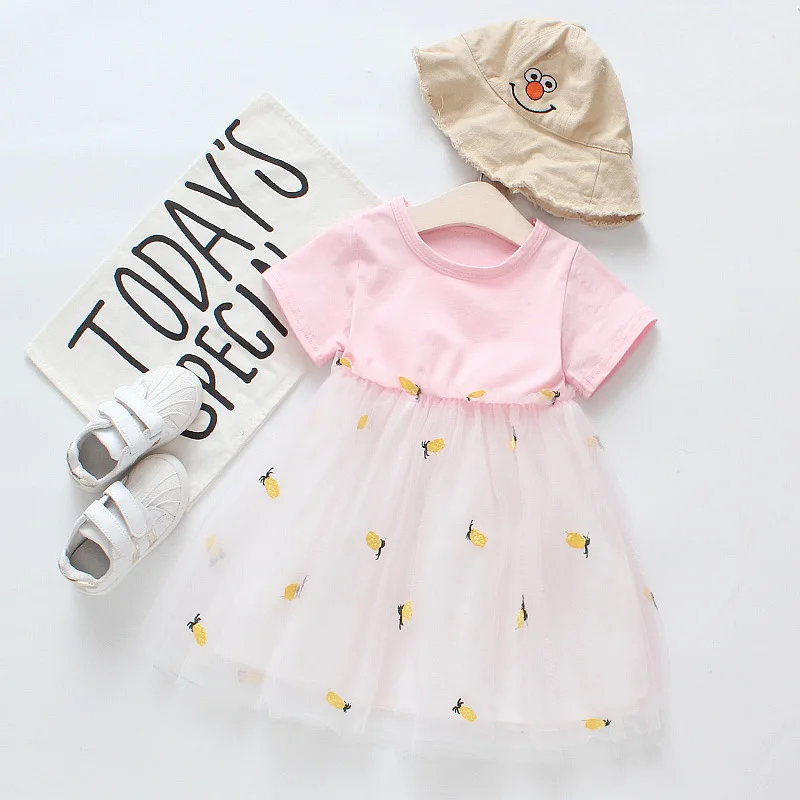 Wholesale cotton smocked kids dress baby princess girls summer dresses