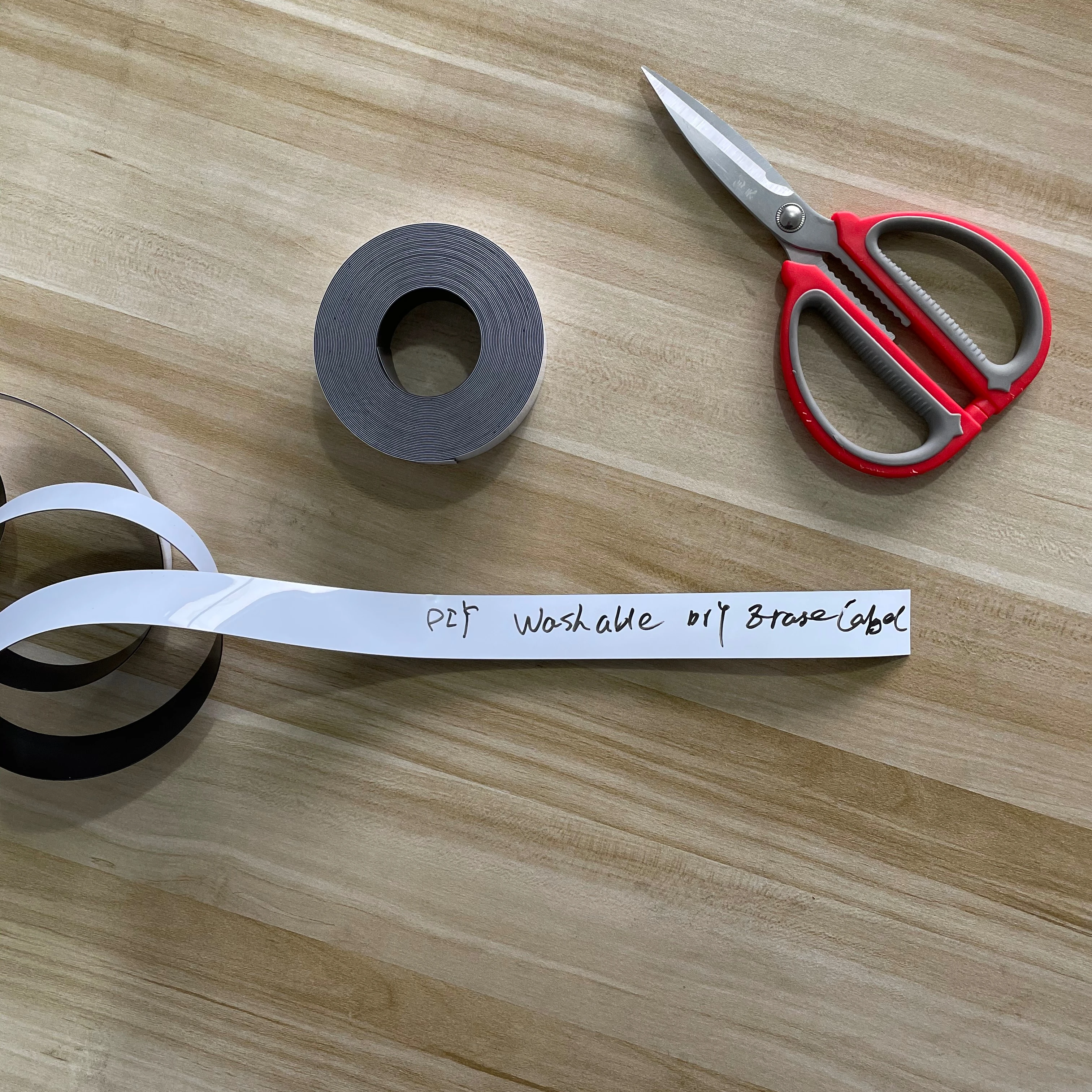 Магнитная лента, наклейка 8 м x 25 мм, лента для сухих стираемых этикеток, визуальное упорядочение, магнитный рулон для офиса, магазина и школы