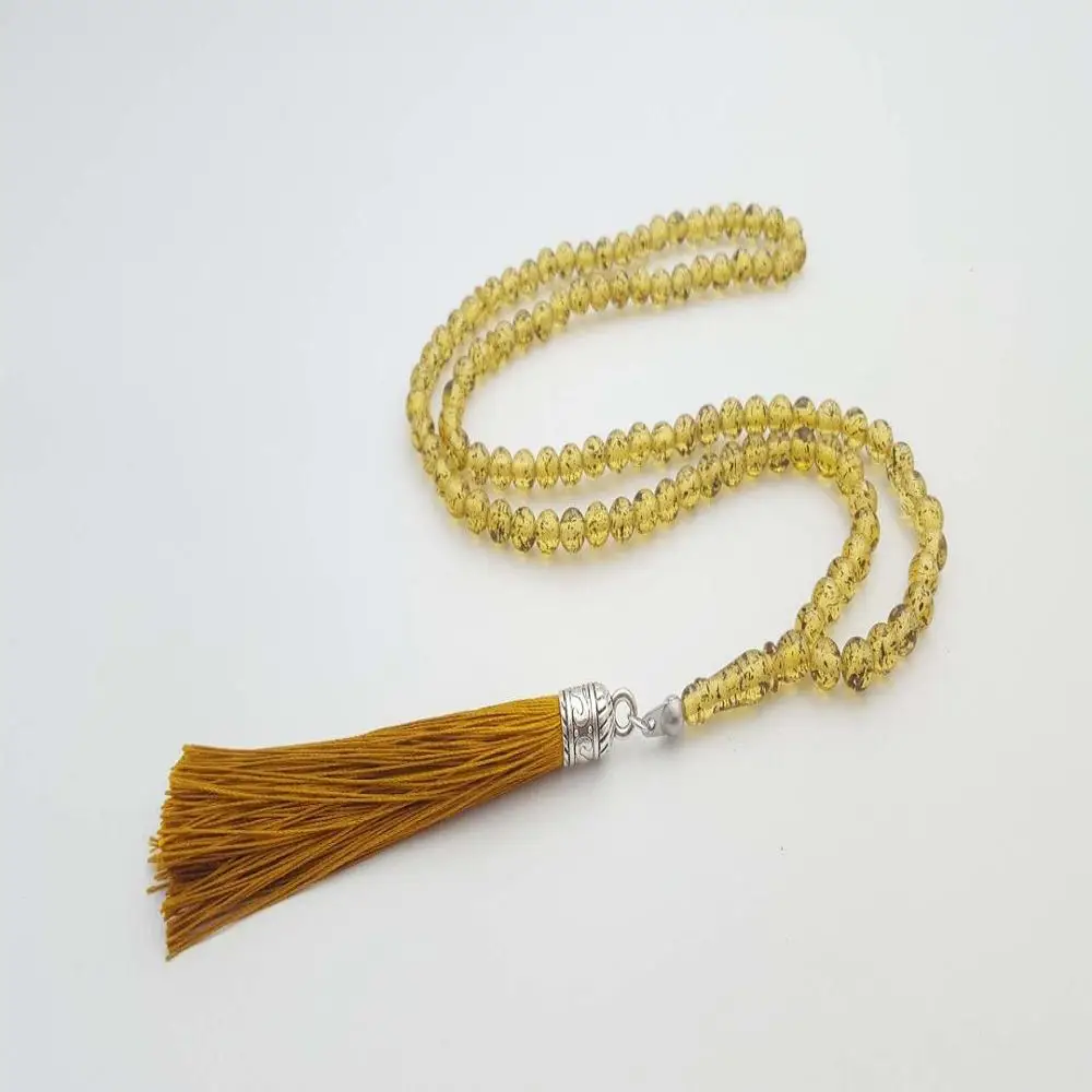 Hot Selling Islam Muslim Rosary Amber Stone Byytasbih 99 beads