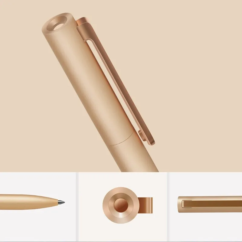 Металлическая роликовая ручка Xiaomi Mi Mijia металлическая для подписи вращающаяся шариковая доступна печать логотипа