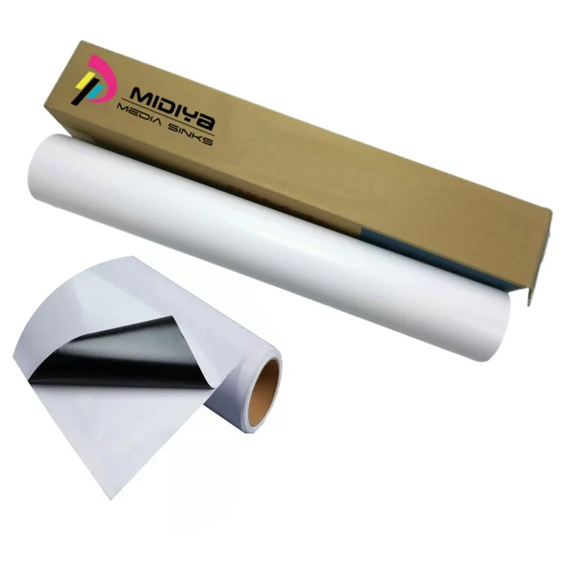 Vinyl Roll Eco-Solvent Printable White PVC Self-Adhesive Sticker Roll Glossy Matte Poster Materials Vinyl Roll
