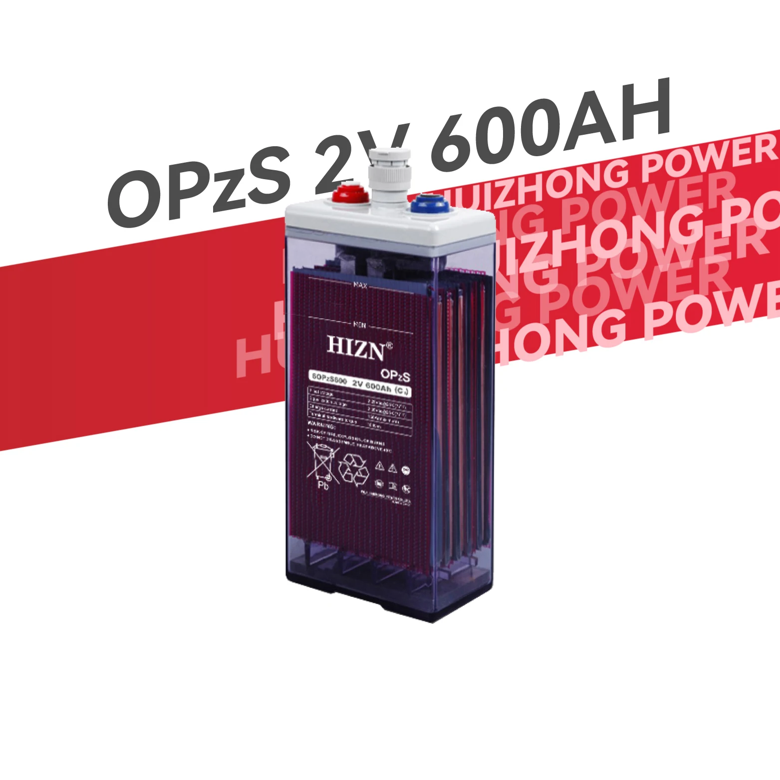 Solar Panel Electric Power Systems Ups System Electric Toy Car Rechargeable Vrla Lead Acid OPzS 2v 600ah Battery