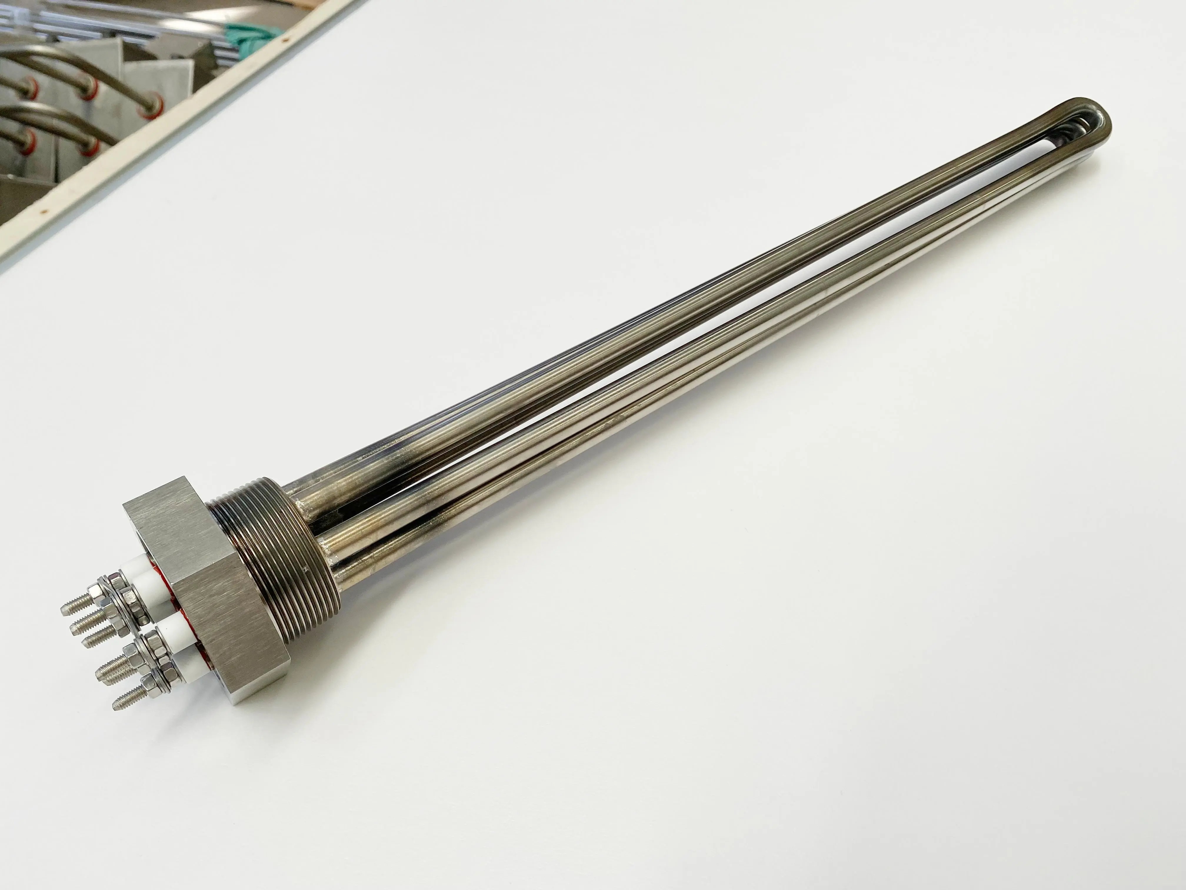 220V resistance water boiler flange tube 1000W immersion heater