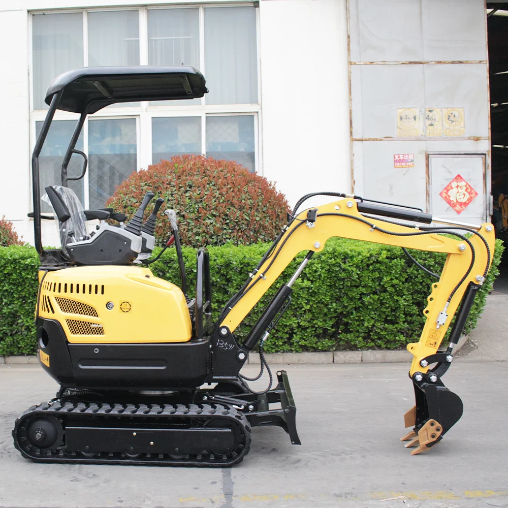 Mini Excavator Prices Ce Euro Diesel Engine Bagger 1ton 1.5t 2ton Portable Mini Backhoe Excavator