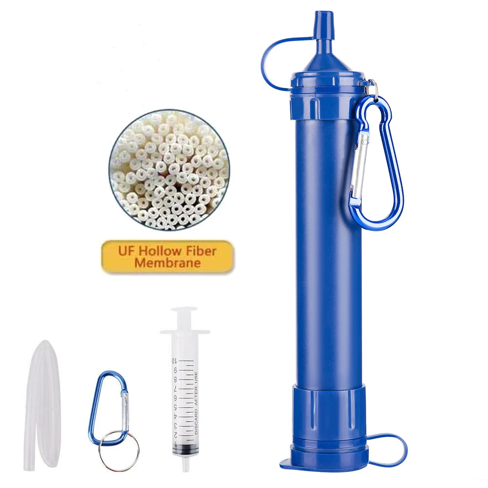 Outdoor Water Purifier Camping Hiking Emergency Survival 4500L Volume Personal Water Filter Straw