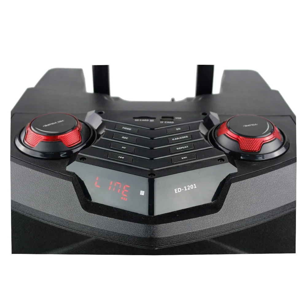 12V 7.5A Lead Acid Battery  Tms12-01 TEMEISHENG hot sell woofer active 12 inch portable trolley speaker with microphone