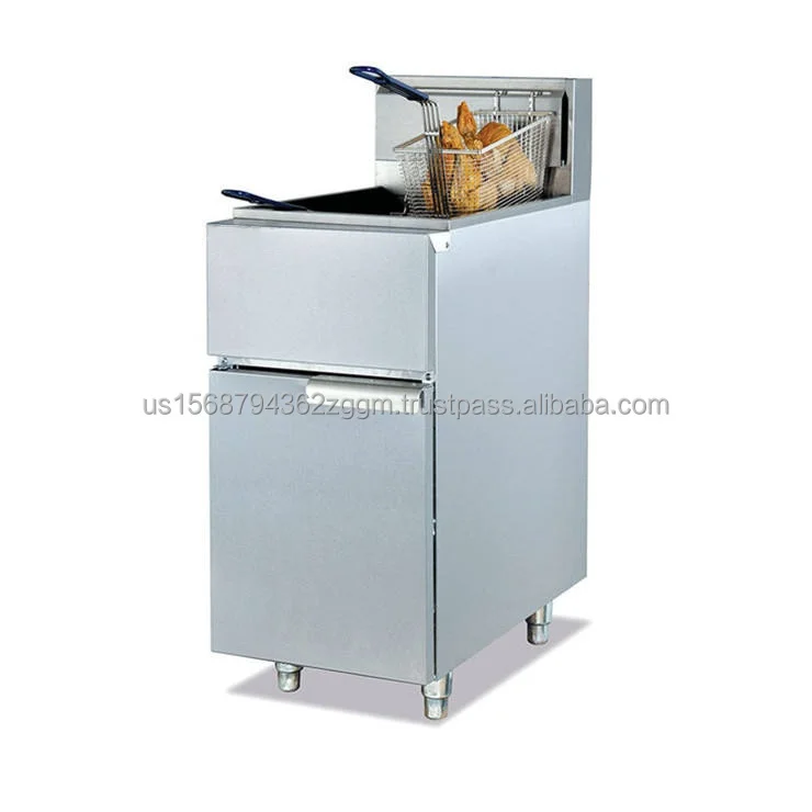 Hot Selling 1-Tank 2-Basket Fryer Gas Potato Chips Fryer Machine for Business