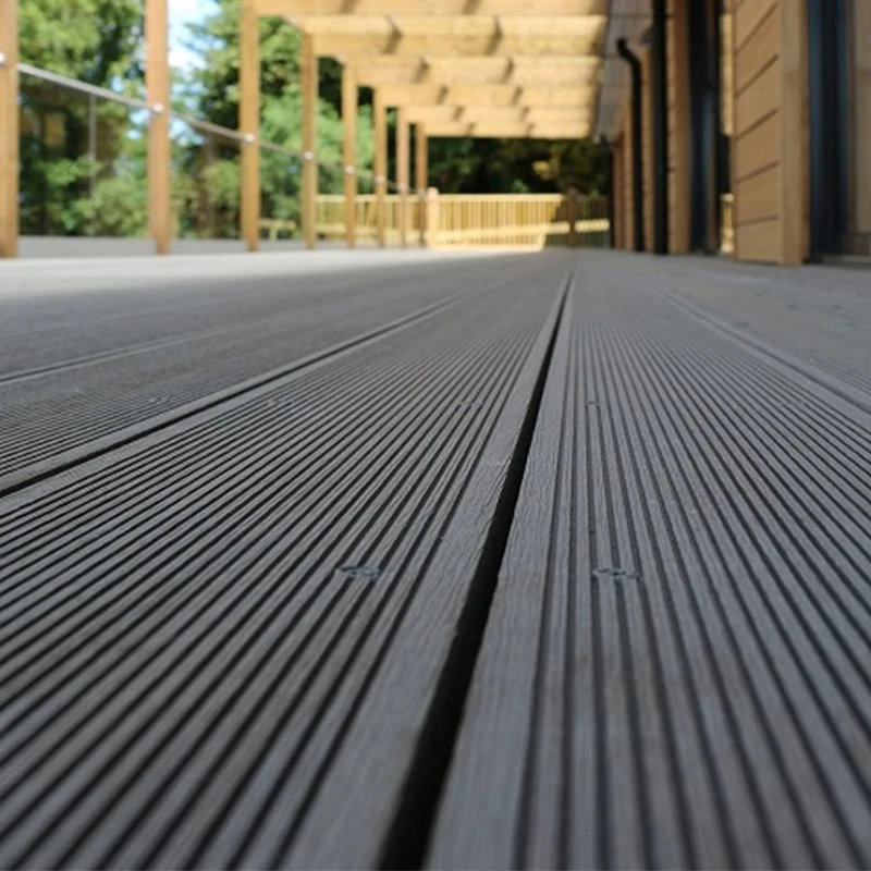 Good Quality WPC Composite Flooring Square Hole Outdoor Anti-slip Decking Floor