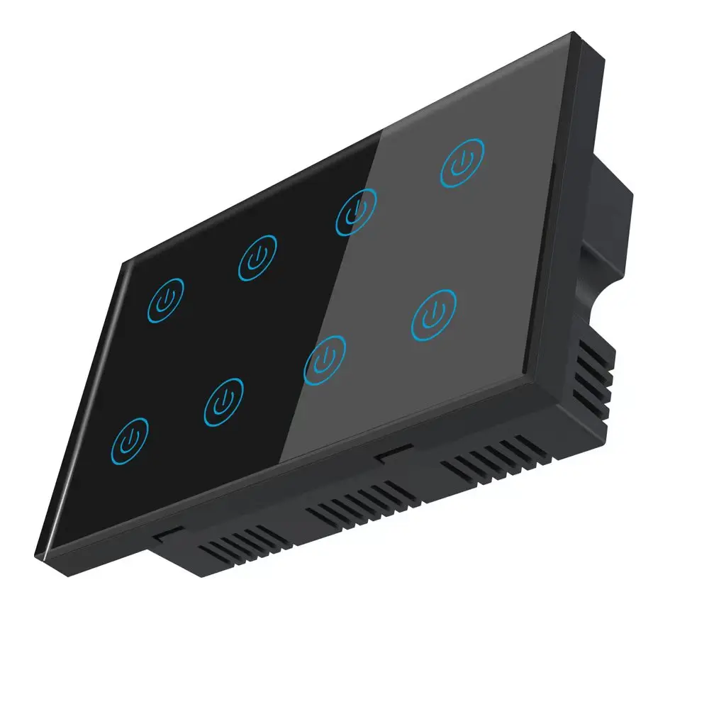 Smart WiFi UK Switch Tuya zigbee Smart Home 6 Gang Wall Light Switch Used in conjunction with Alexa Google Assistant