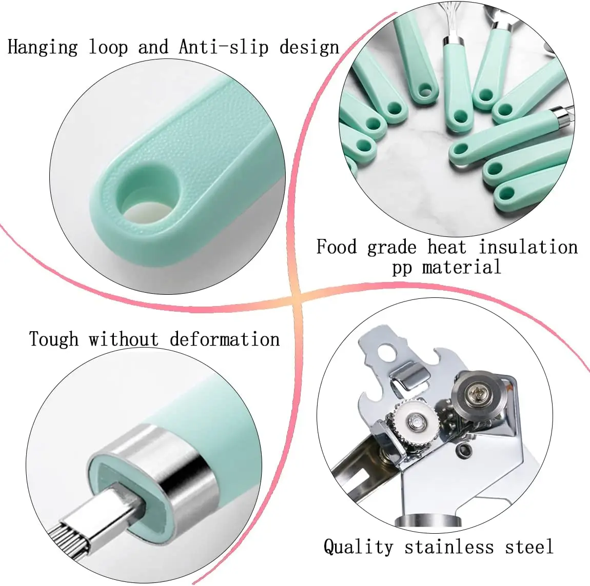 Оригинальная фабричная Овощечистка из нержавеющей стали терка для сыра Противоскользящий пресс для чеснока для кухни набор консервных ножей