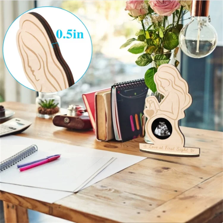 Baby First Photo Ultrasound Frame Sonogram Frames Pregnancy Wood Photo Frame Baby