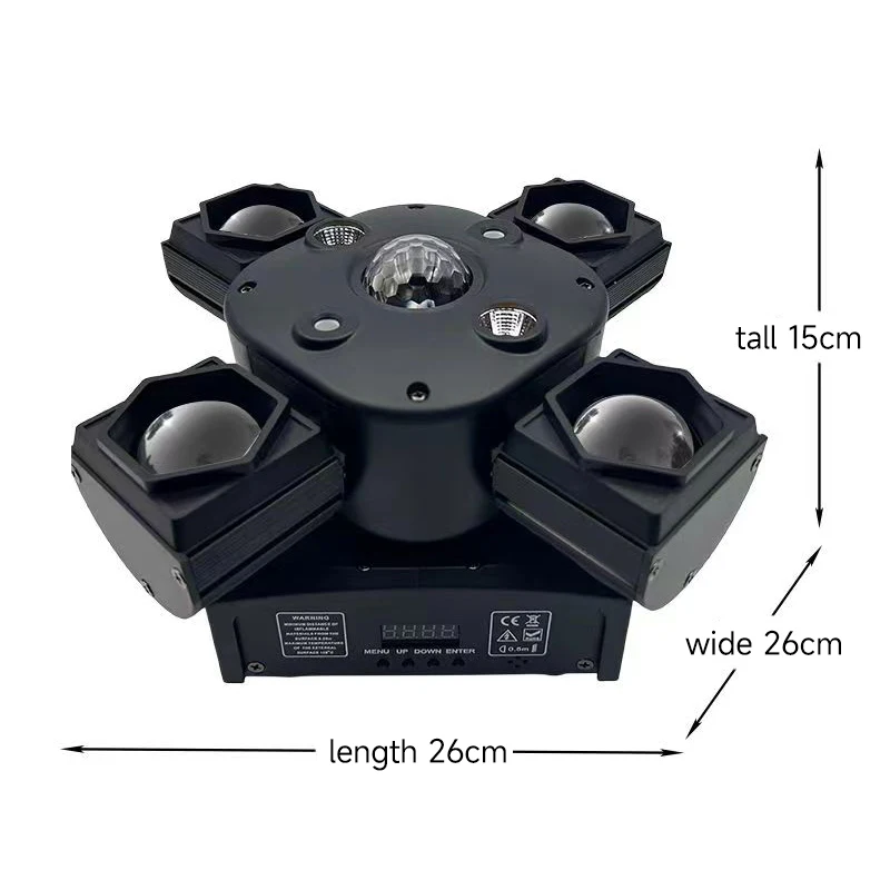 Dj Equipment Led 80w 4 Arm Cyclone Bee Eye 4in1 Beam Strobe Laser Moving Head Nightclub Lights