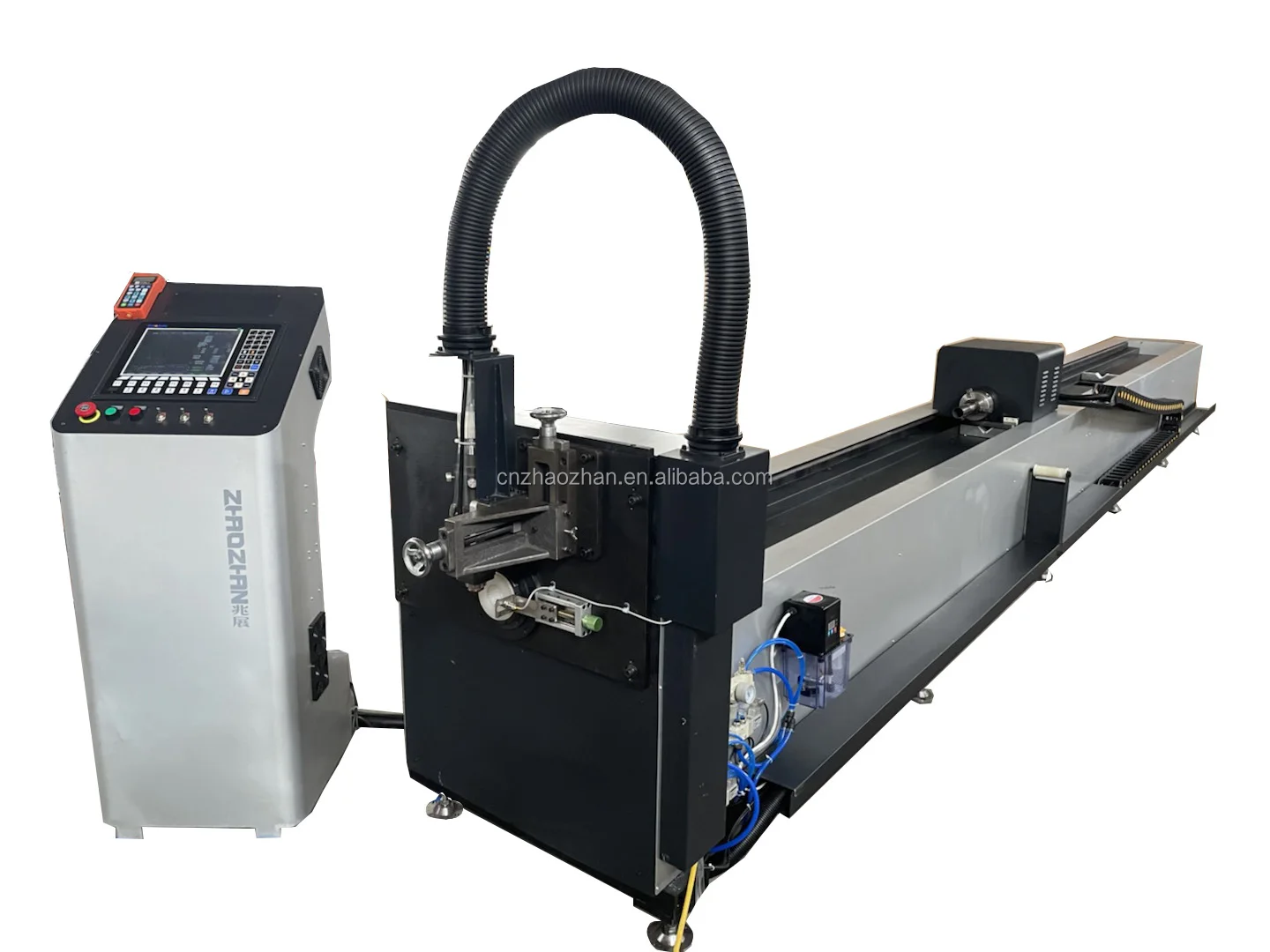 zhaozhan 1.5KW 2KW Circular Section Round Square Rectangular Tubes Stainless Metal Laser Fibre Lazer Cutting Machine